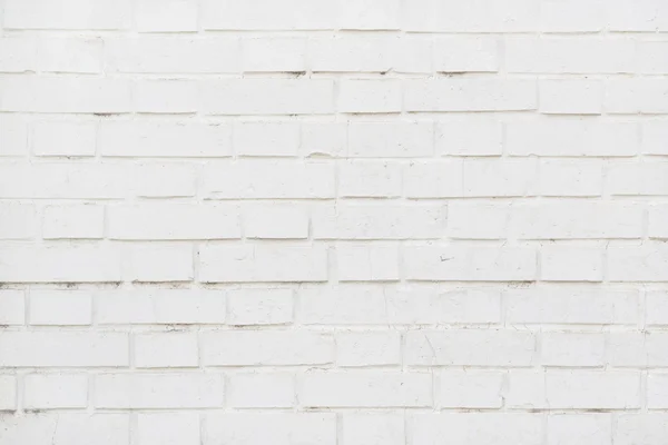 Bianco mattone texture della parete come sfondo — Foto Stock