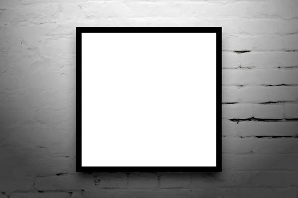 Square Poster hanging on the art gallery wall — Stock Photo, Image