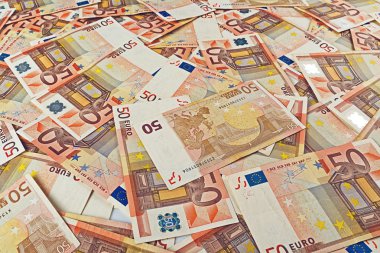 50 euro banknot yığını