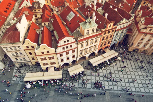 Telhados prague — Fotografia de Stock