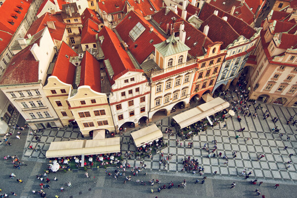 Prague rooftops