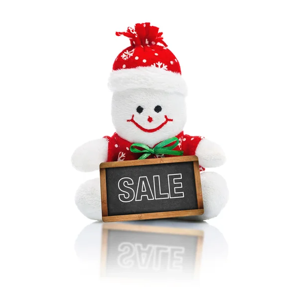 Brinquedo de boneco de neve de Natal genérico sorridente — Fotografia de Stock