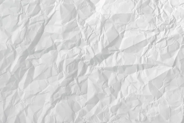 White crumpled paper texture — Stock Photo, Image