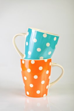 Boş Polka Dot kupalar