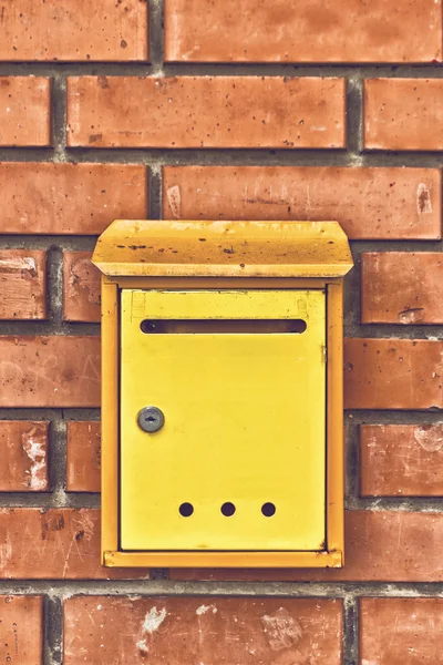 Oude verouderde Post Mail Box — Stockfoto