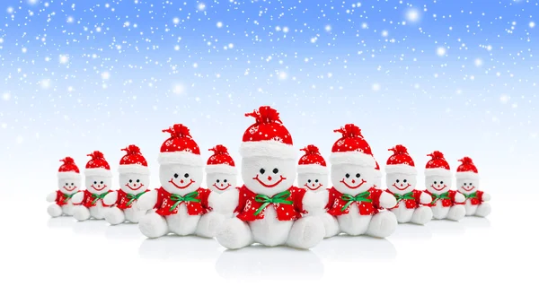 Smiling Generic Christmas Snowman Toy — Stock Photo, Image