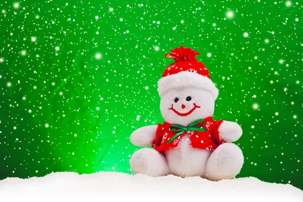 Smiling Generic Christmas Snowman Toy — Stock Photo, Image