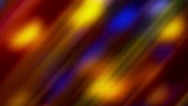 Coloridas rayas desenfocadas luces festivas como fondo abstracto — Vídeos de Stock