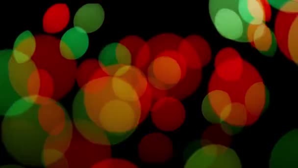 Colorido desenfocado parpadeo bokeh luces festivas como fondo abstracto — Vídeo de stock