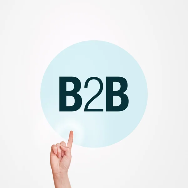 Conceptul b2b — Fotografie, imagine de stoc