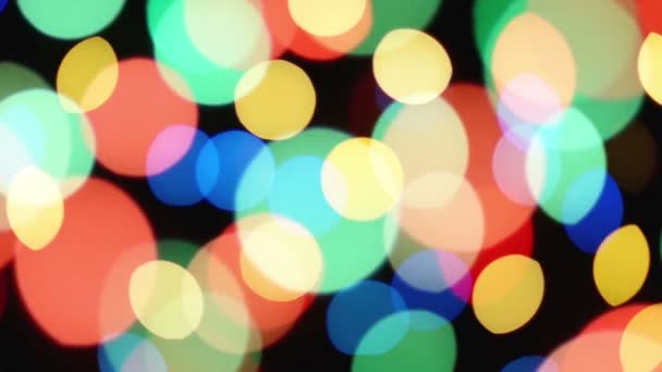 Belles lumières festives bokeh déconcentrées colorées comme fond abstrait de célébration de vacances 