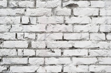 Beyaz tuğla duvar