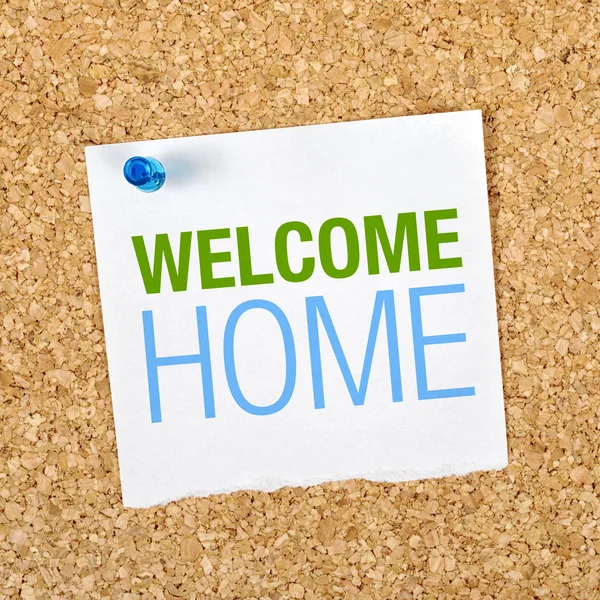 Vítejte doma — Stock fotografie