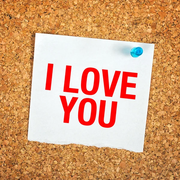 I Love You Note — Stock Photo, Image