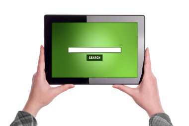 Tablet bilgisayar internette arama