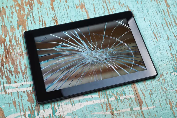 Broken Tablet — Stock Photo, Image