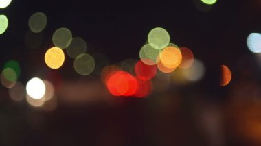 Sokak trafik ışıkları Bokeh