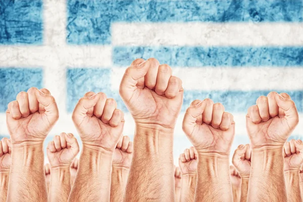 Grecja pracy ruch, Unia strajk pracowników — Zdjęcie stockowe