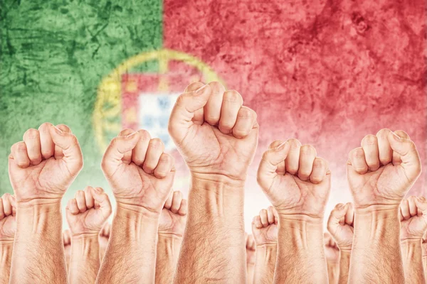 Portugal Labour movement, workers union strike — Stock Photo, Image