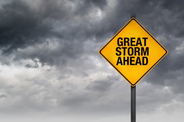 Büyük fırtına öncesinde uyarı işareti