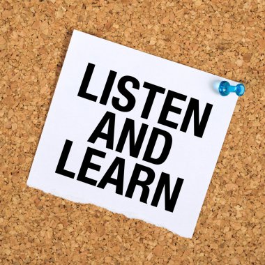 dinleyin ve öğrenin