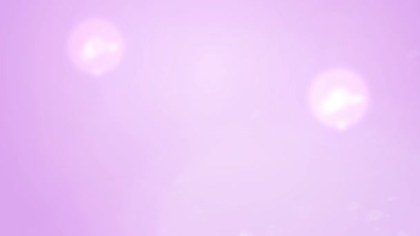 Partículas leves de Bokeh no fundo rosa macio como camada de movimento de fundo para animação — Vídeo de Stock