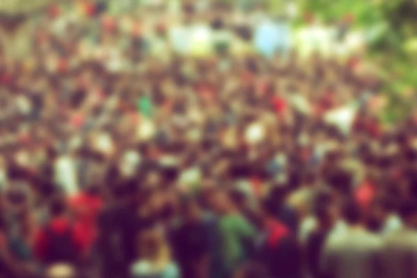 Defocussed Concert Crowd at Music Festival — Stock Photo, Image