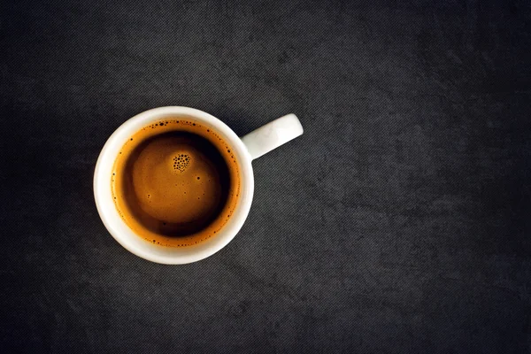 Ovanifrån av kaffekopp — Stockfoto