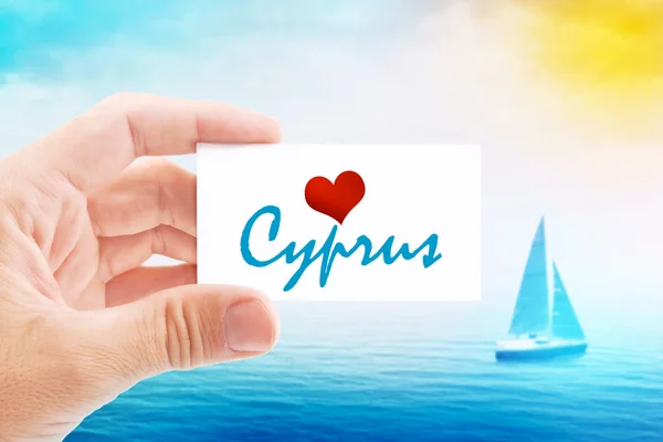 Summer Vacation on Cyprus Beach — Stock Photo, Image