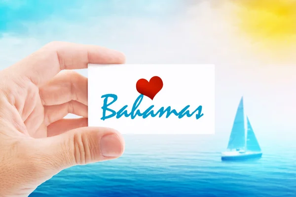Férias de Verão na Praia das Bahamas — Fotografia de Stock