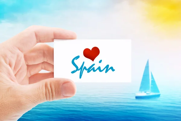 Letní dovolená na pláži Španělsko — Stock fotografie