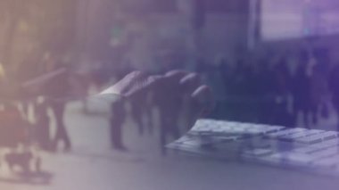 Sosyal kavramsal görüntüleri, kişi tipik bilgisayar klavye programlama