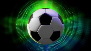 Dönen futbol, basketbol ve beyzbol topu 3d animasyon spor hareket grafik arka planı olarak tam HD 1920 x 1080