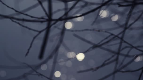 Résumé Bokeh de surface de l'eau avec des vagues et des particules de lumière scintillant au soleil, mise au point sélective en gros plan séquences Full HD, portable avec mouvement de la caméra, look cinématographique .