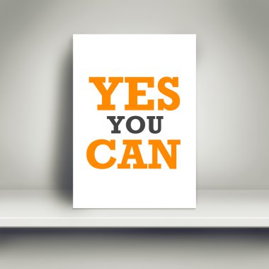 Motivasyon posteri Evet yapabilirsin