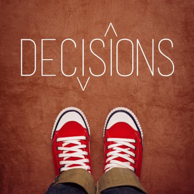 Youth Decision Making Concept, Top View clipart