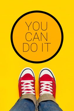 You Can Do It Motivational Message clipart
