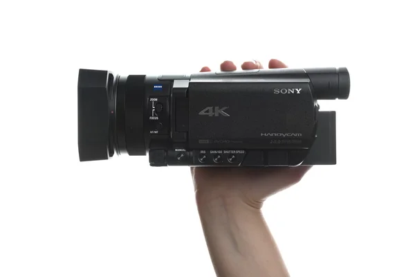 ソニー Fdr Ax100 4 k Uhd ハンディカムのビデオカメラ — ストック写真