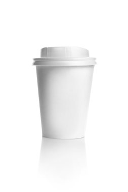 Boş kağıt bardak kahve