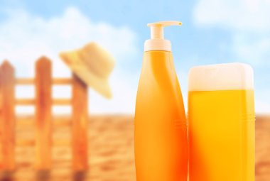Güneş Losyonu şişe Sunny Beach