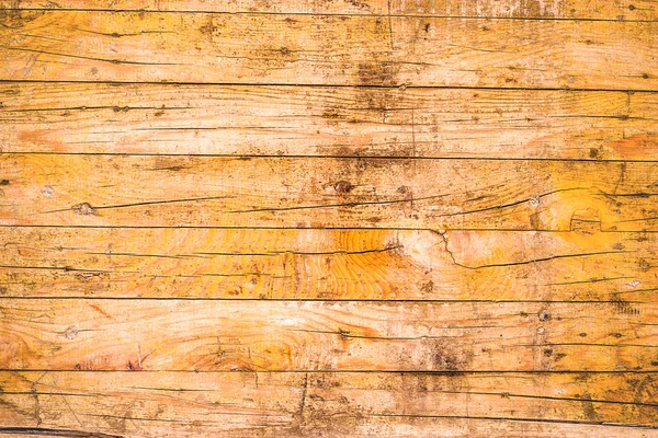 背景として素朴な黄色の木の板 — ストック写真