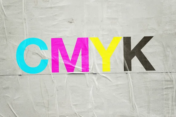 Tecnologia de impressão digital cmyk — Fotografia de Stock