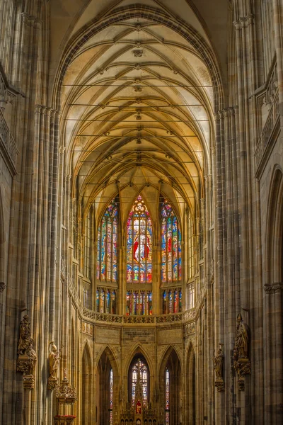 Prague Saint Vitus Cathedral Interior — Stock Photo, Image