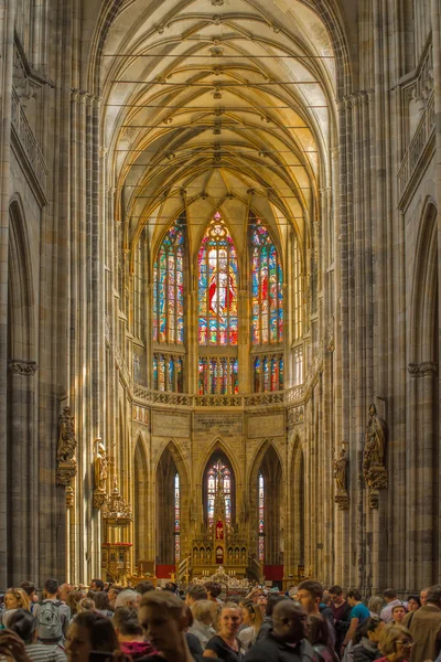 Prague Saint Vitus Cathedral Interior — Stock Photo, Image