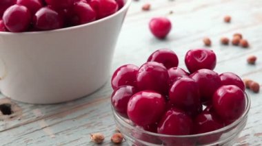 kaseden tatlı kiraz toplama el