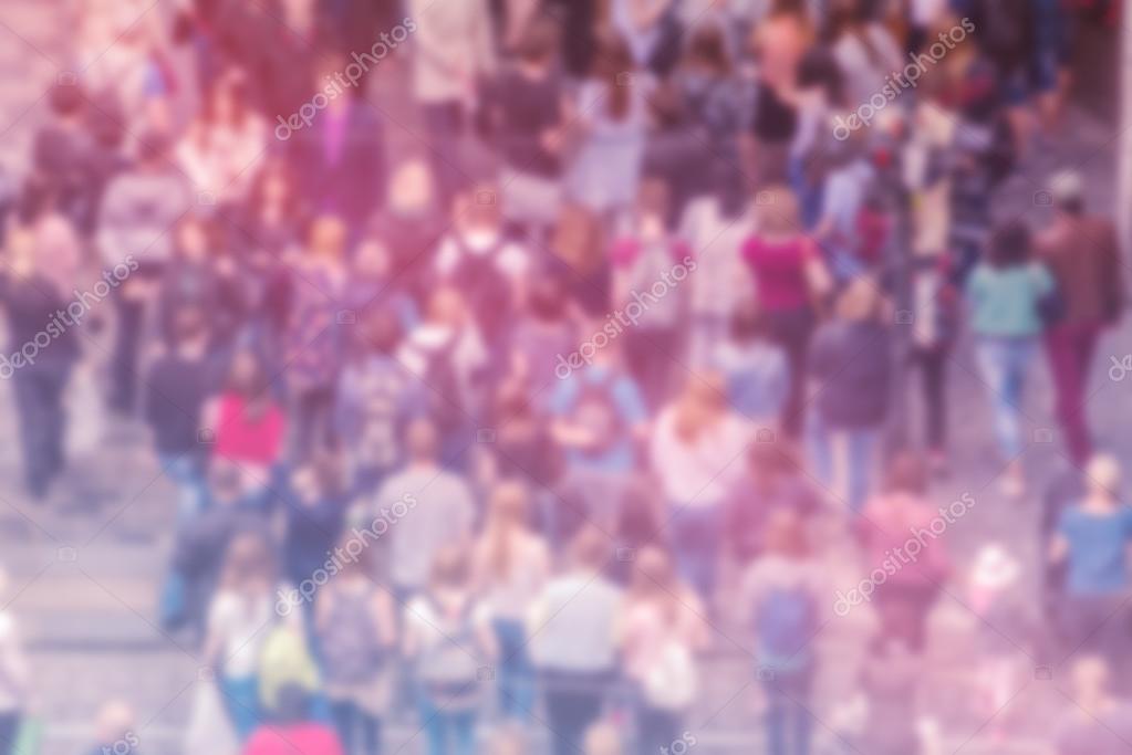 General Public Opinion Blur Background, Aerial View of Crowd Stock Photo by  ©stevanovicigor 76784471