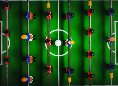 Table Soccer or Football Kicker Game clipart