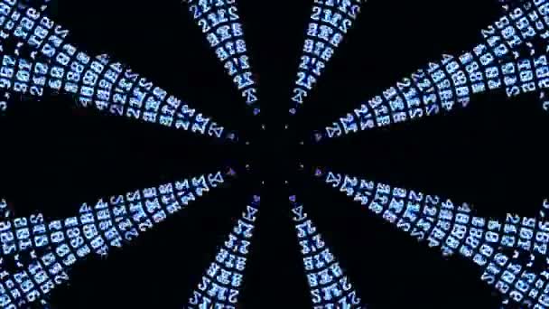 Fantasy Kaleidoscopic Computer Screen Digital Background — Stock Video