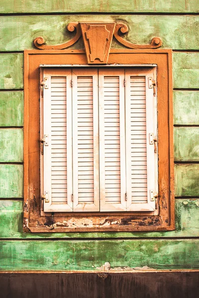 Old Antique Window Retro Toned — Stockfoto