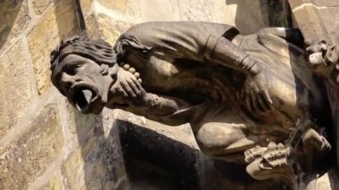 Prag saint vitus Katedrali gargoyle heykelleri